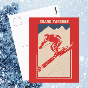 Grand Targhee Ski Resort in Wyoming, USA - Vintage Postkarte