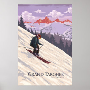 Grand Targhee Ski Resort Wyoming Reiseplakat Poster