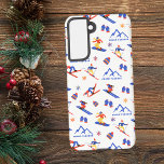 Grand Targhee Wyoming Ski Snowboard Muster Samsung Galaxy Hülle<br><div class="desc">Ein lustiges Winterskigebiet-nahtloses Muster für das Skigebiet Grand Targhee im Karibik-Targhee Nationalpark,  Wyoming,  USA. Perfekte Geschenkidee für Wintersportler: Ski,  Snowboard,  Freestyle,  Skisprung,  Langlaufen.</div>