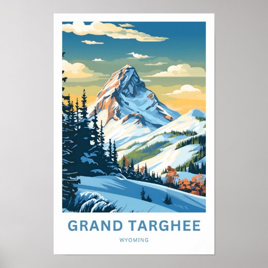 Grand Targhee Wyoming Travel Print Poster (Vorne)