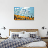 Grand Teton Berge im Herbst Leinwanddruck (Insitu (Schlafzimmer))