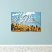Grand Teton Berge im Herbst Leinwanddruck (Insitu (Holzboden))