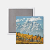 Grand Teton Berge im Herbst Magnet (Vorderseite/Rückseite)