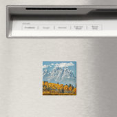 Grand Teton Berge im Herbst Magnet (In Situ (Geschirrspüler))