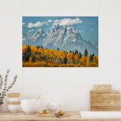 Grand Teton Berge im Herbst Poster (Küche)
