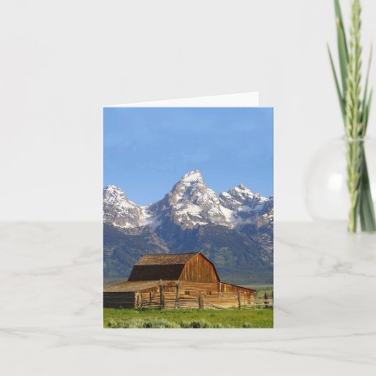 Grand Teton Berge Karte (Vorderseite)
