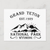 Grand Teton Berge Nationalpark Wyoming Feiertagspostkarte (Vorderseite)