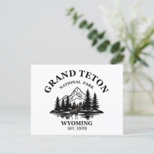 Grand Teton Berge Nationalpark Wyoming Holida Feiertagspostkarte