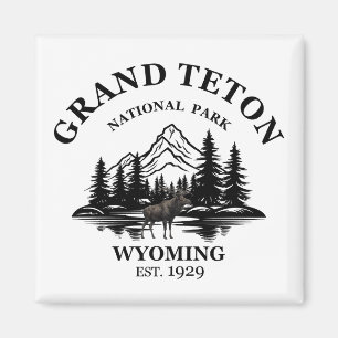 Grand Teton Berge Nationalpark Wyoming Magnet