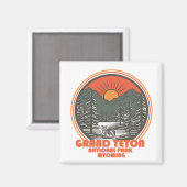 Grand Teton Berge Nationalpark Wyoming Magnet (Vorderseite/Rückseite)
