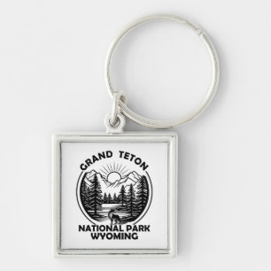Grand Teton Berge Nationalpark Wyoming Schlüsselanhänger