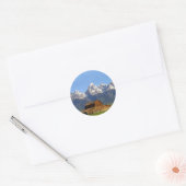 Grand Teton Berge Runder Aufkleber (Umschlag)