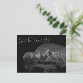 Grand Teton Bison Double Exposure Postkarte (Stehend Vorderseite)