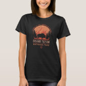 Grand Teton Buffalo American Bison Wildlife T-Shirt (Vorderseite)