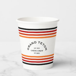 Grand Teton Cabin Club Wappen Maggiore Pappbecher