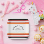 Grand Teton Cabin Club Wappen Maggiore Pappteller (Party)