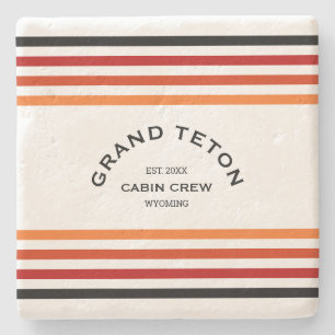 Grand Teton Cabin Club Wappen Maggiore Steinuntersetzer