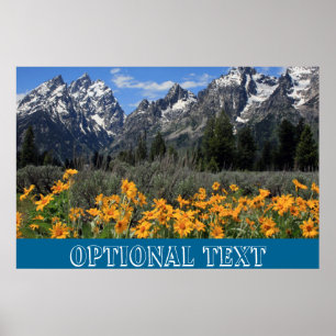 Grand-Teton-Frühlings-Souvenirfoto Poster