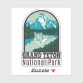 Grand Teton Jackson Hole Valley National Park Aufkleber (Blatt)