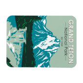 Grand Teton Jackson Hole Valley National Park Magnet (Horizontal)