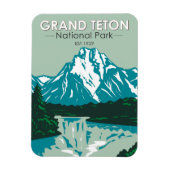 Grand Teton Jackson Hole Valley National Park Magnet (Vertikal)