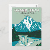 Grand Teton Jackson Hole Valley National Park Postkarte (Vorne/Hinten)