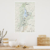 Grand Teton Kartenposter Poster (Küche)