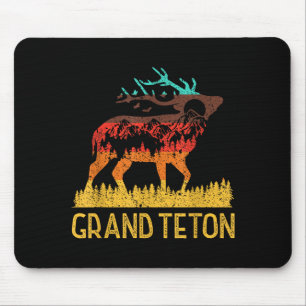 Grand teton - Liebe Natur Vintage-Wandern 70er 80e Mousepad