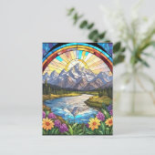Grand Teton Mountains Imitate verkleidet Glass Mou Postkarte (Stehend Vorderseite)