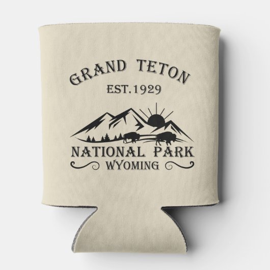 Grand Teton mountains National Park Wyoming Dosenkühler (Rückseite)