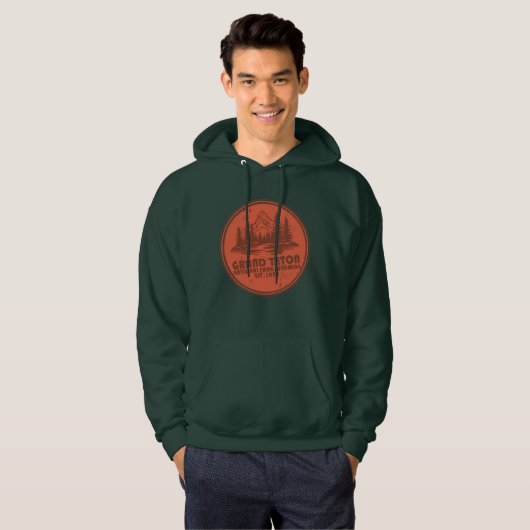 Grand Teton mountains National Park Wyoming Hoodie (Vorne ganz)