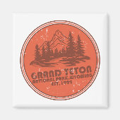 Grand Teton mountains National Park Wyoming Magnet (Vorne)