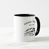 Grand Teton mountains National Park Wyoming Tasse (VorderseiteRechts)