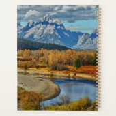 Grand Teton Mountains River View im Herbst Planer (Rückseite)