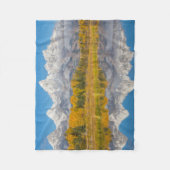 Grand Teton Mountains Wyoming Fleecedecke (Vorderseite)
