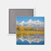 Grand Teton Mountains Wyoming Magnet (Vorderseite/Rückseite)