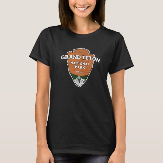 Grand Teton National Park Classic Style Arrowhead T-Shirt (Vorderseite)
