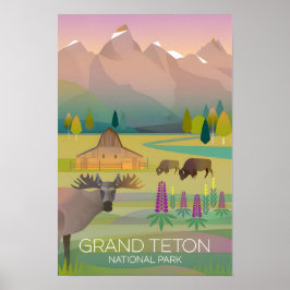 Grand Teton National Park Druck Poster