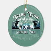 GRAND TETON NATIONAL PARK HOLIDAY KEEPSAKE KERAMIK ORNAMENT (Links)
