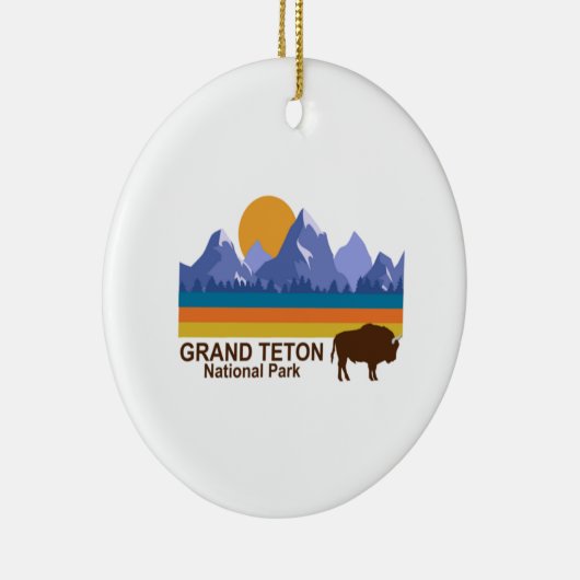 GRAND TETON NATIONAL PARK KERAMIK ORNAMENT (Rechts)