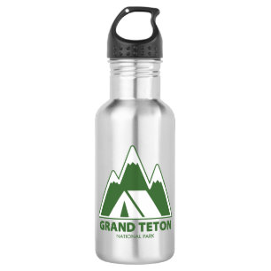 Grand Teton National Park Mountains Camping Edelstahlflasche