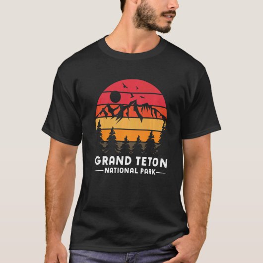 Grand Teton National Park National Park Hiking Vac T-Shirt (Vorderseite)