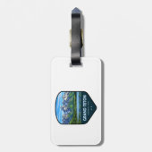 Grand Teton National Park Shield Gepäckanhänger (Rückseite vertikal)