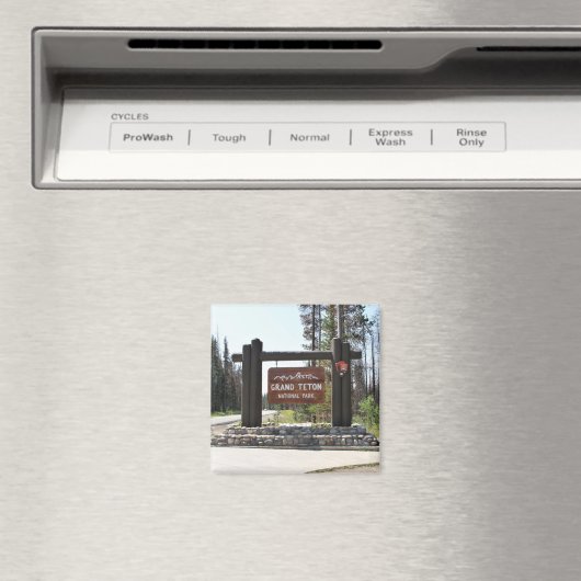 Grand Teton National Park, US National Park, Sign Magnet (In Situ (Geschirrspüler))