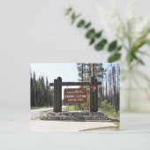 Grand Teton National Park, US National Park, Sign Postkarte (Stehend Vorderseite)