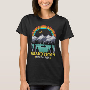Grand Teton National Park Vintage 70er 80er Campin T-Shirt