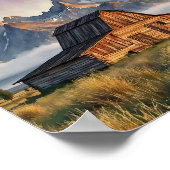 Grand Teton National Park Watercolor Art Print Poster (Ecke)