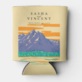 Grand Teton National Park Wedding Retro Dosenkühler (Vorderseite)