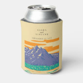 Grand Teton National Park Wedding Retro Dosenkühler (Kanne Rückseite)