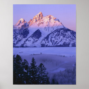 GRAND TETON NATIONAL PARK, WOHNEN. USA. Nebel & Poster